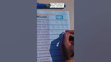 ọ bụ / Ngwa ngwa nke ukwuu – Learn Igbo language with Chikezie #igbo #igbolanguage #igboamaka #igboc