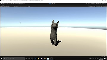 Unity Walking around Llama test