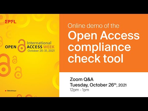 Open Access Compliance Check Tool (OACCT)