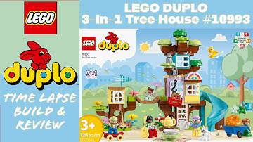 LEGO DUPLO 3-In-1 Tree House #10993 Time Lapse Build & Review #lego #legoduplo #legoduploworld