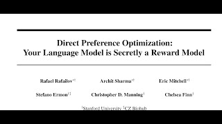 Direct Preference Optimization: Your Language Model is Secretly a Reward Model Profile