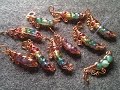 Wire peas pod pendant - handcrafted copper jewelry 35