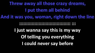 Gerry Rafferty - Right Down The Line KARAOKE