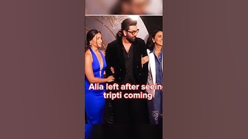 Alia seems angry 🤨 #aliabhatt #triptiidimri #ranbirkapoor #animalmovie #bollywood #trend #goviral