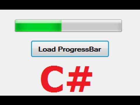 C# Tutorial 17:  How to use Progress Bar and Button