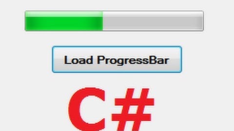 C# Tutorial 17:  How to use Progress Bar and Button