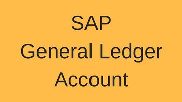 SAP FI     General Ledger  PART 1