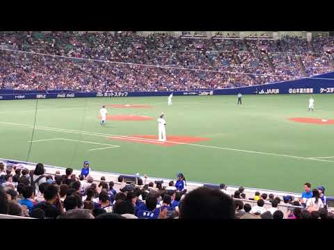 2019.7.27 中日vsDeNA 松坂大輔 マウンドへ！