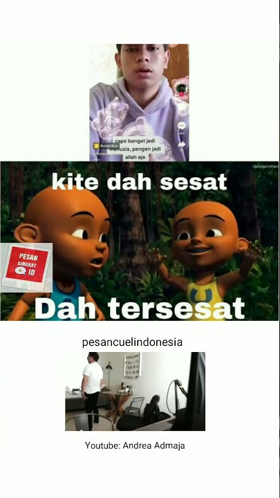 StoryWa Upin Ipin Dah sesat Dah sesat - Uh what the f*ck ukulele meme #Shorts