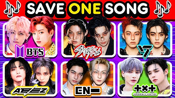 ✨ SAVE 1 KPOP SONG: BTS vs STRAY KIDS vs SEVENTEEN vs ATEEZ vs ENHYPEN vs TXT 🎶 | KPOP QUIZ 💖