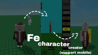 Roblox Fe Script Showcase | character creator (mobile version) | Fluxus - hydrogen - Delta -Arceus x