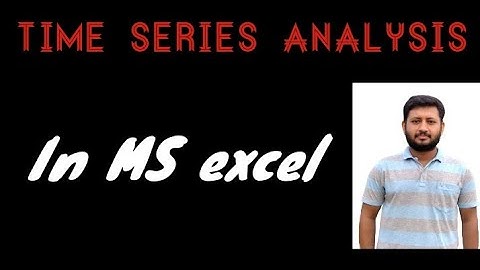 Moving average in excel | 3 yearly moving Average method| Time series analysis