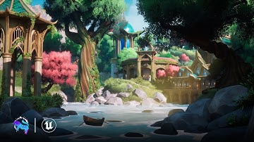 Stylized Elven Valley Environment | Showcase | Unreal Engine | Game-Ready Assets