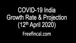COVID-19 India Growth Rate & Projection (12th April 2020)