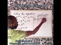 EXPONENTIAL EQUATION INVOLVING QUADRATIC 