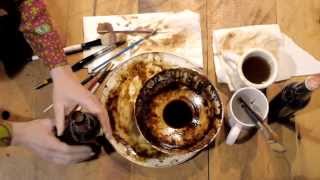 Karen Eland Paints With Beer