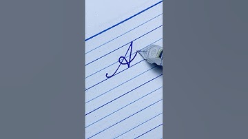 "A" in Cursive Writing | Cursive Handwriting | Calligraphy #cursivewriting #handwriting #shorts
