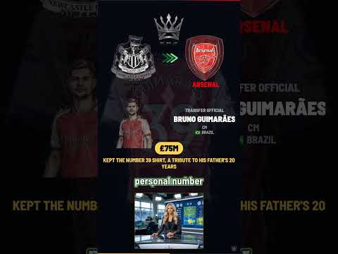 Bruno Guimarães to Arsenal — Transfer Official