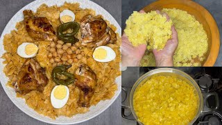 Recette De Trida (تريدا)🇩🇿Pâte Carrée Sauce Rouge 🇩🇿👍👌