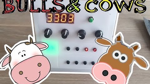 How to create Bulls and Cows code breaking  game with Arduino and 4 digit display