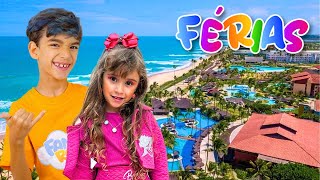 FÉRIAS DA FAMÍLIA ROCHA NA PRAIA RESORT E NAVIO ! ENCONTRAMOS A BELINHA E VINIBUG NA VIAGEM