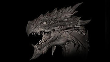 Rathalos Head ZBRUSH TIMELAPSE