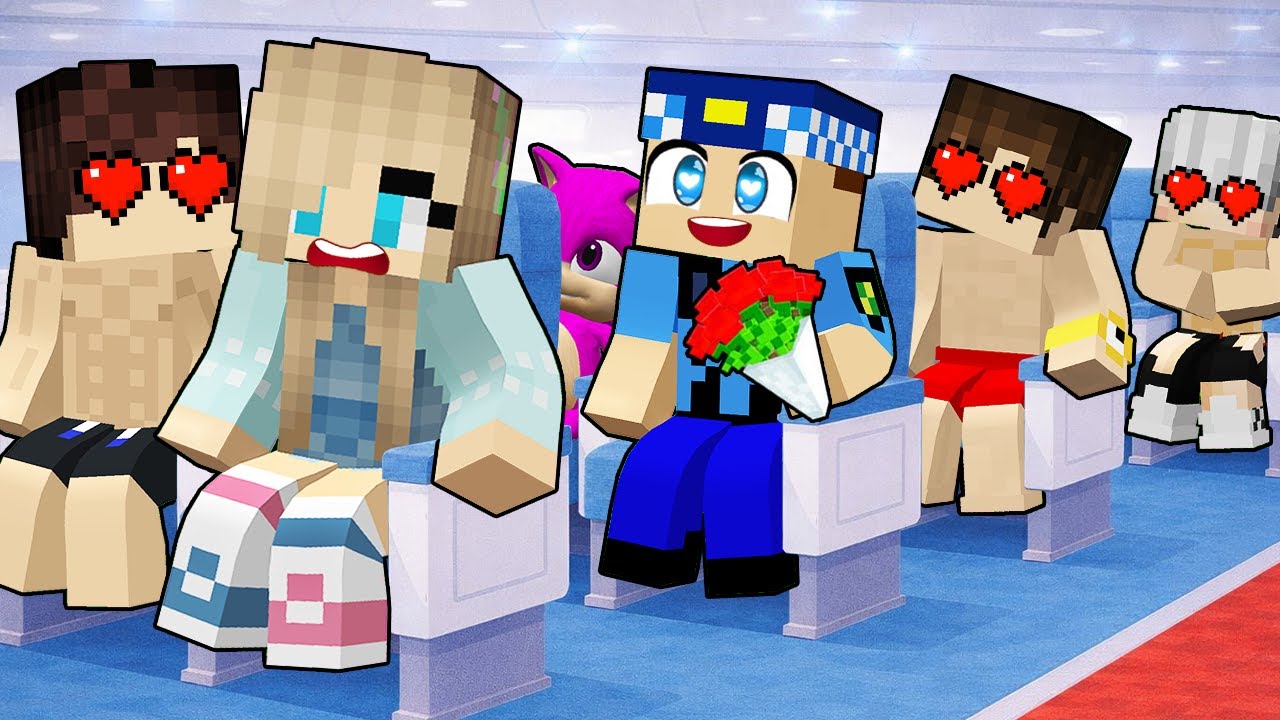 UÇAKTA BÜTÜN ERKEKLER BANA AŞIK OLDU! 😱 Minecraft