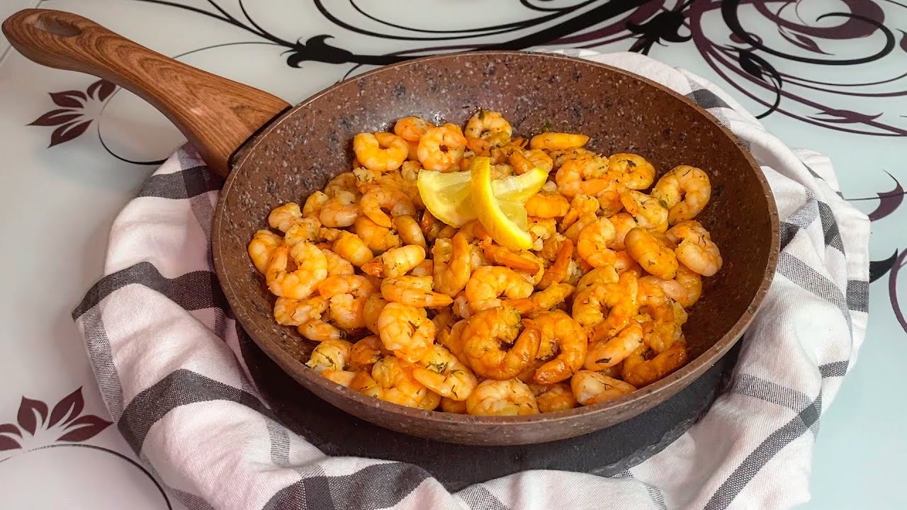 Скариди с масло, копър, чесън и лимонов дресинг | Garlic Shrimp with Lemon, Butter and Dill | Кревет