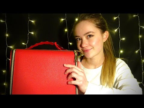 ASMR Tapping On Bags, Quiet Whispering (*Using Single Microphone!)