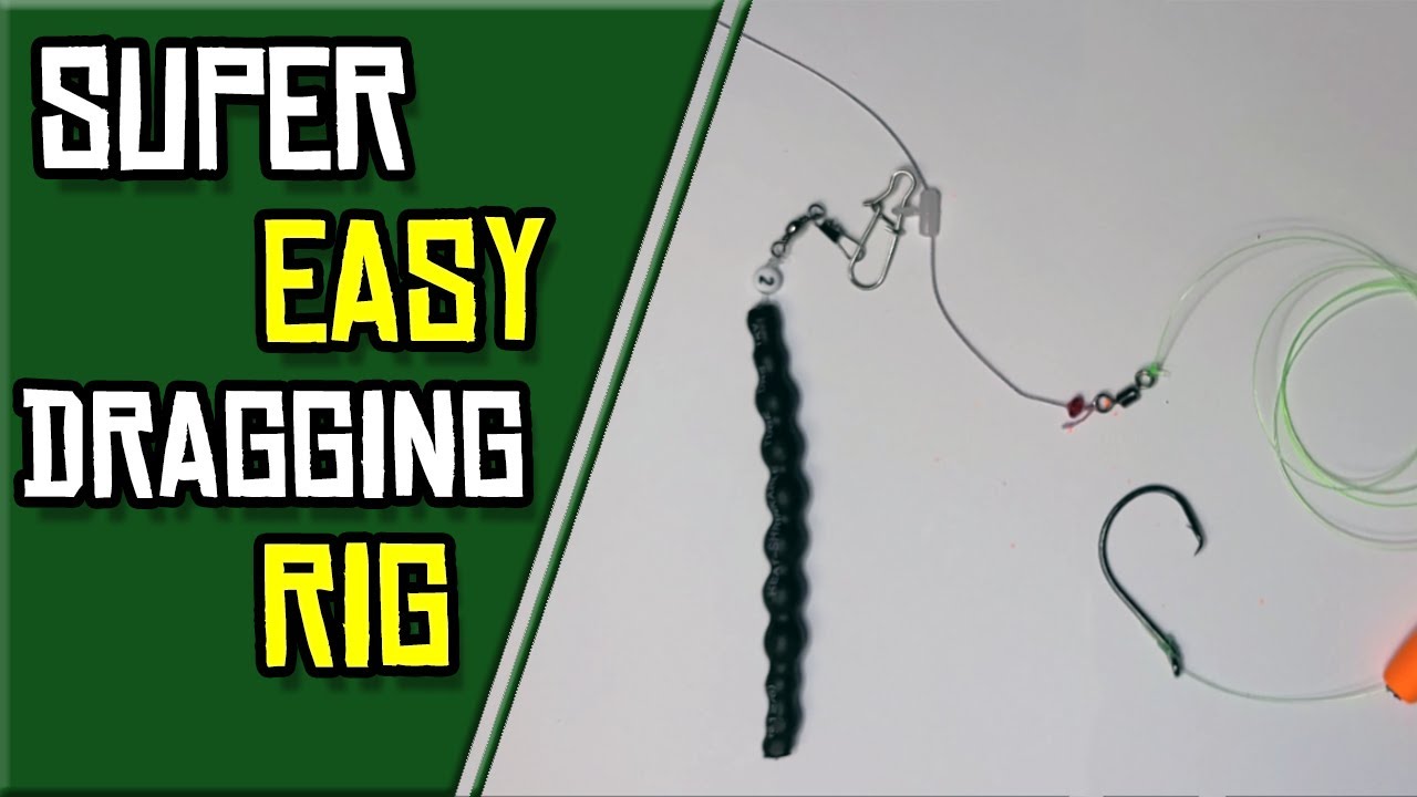 How to Tie an Easy NO SNAG Rig to Use When Dragging Baits for Catfish 