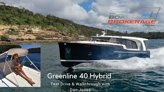 2020 Greenline 40 Hybrid  Detailed Walkthrough tour & test drive with Dan Jones