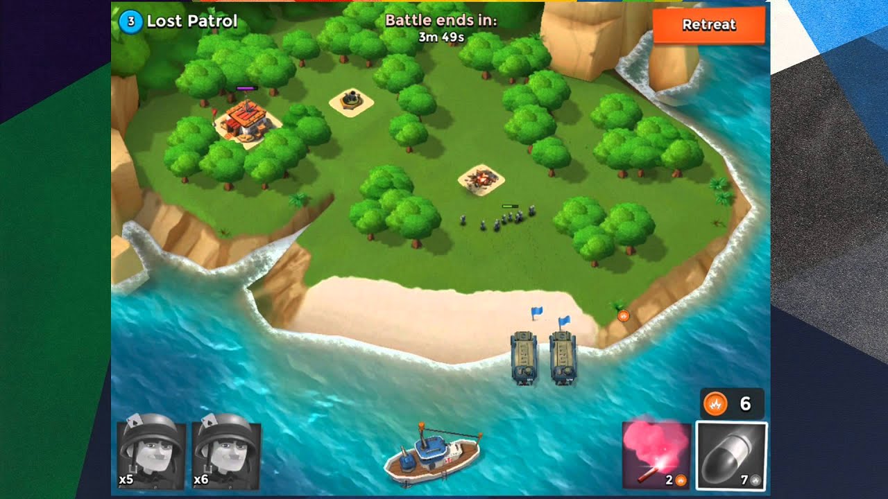 Boom Beach - Lost Patrol - Single Player Walkthrough Lost Patrol