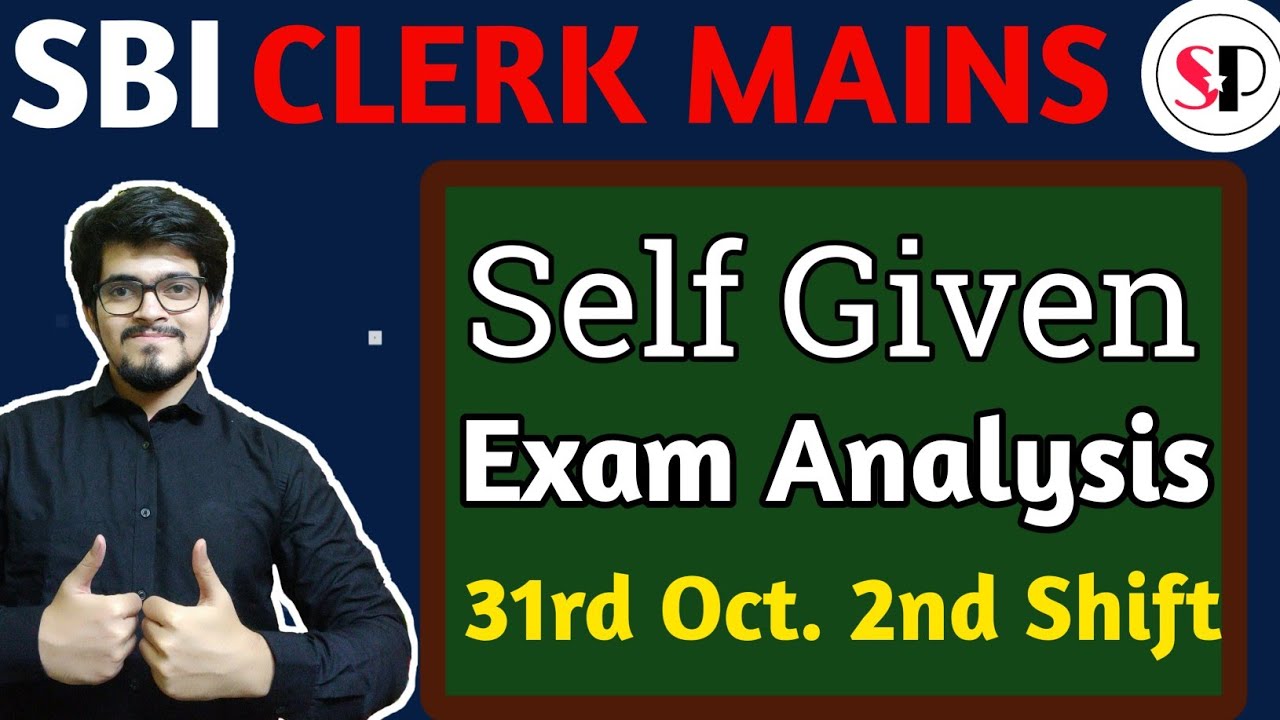 SBI CLERK MAINS 2020 | Self Given Exam Analysis | Success Pathway