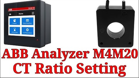 ABB ENERGY ANALYZER CT RATIO SETTING IN ENGLISH.