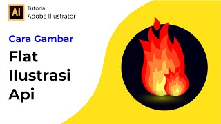 Cara Cepat Membuat Flat Illustrasi Api di Adobe Illustrator screenshot 2