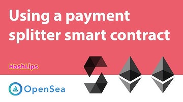 Using a payment splitter smart contract