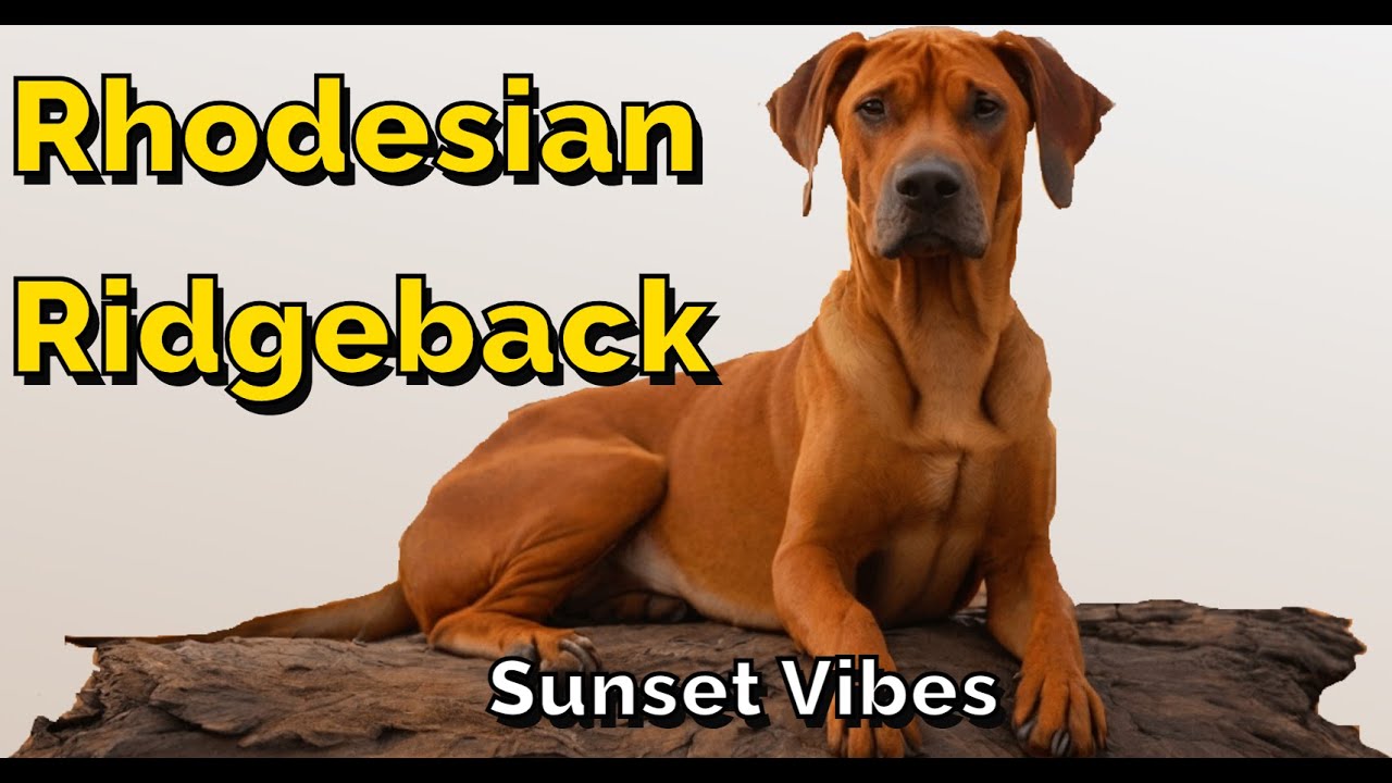 Rhodesian Ridgeback Sunset Rhodesian Ridgeback | African Sunset Vibes - YouTube