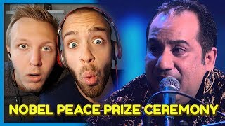 Rahat Fateh Ali at Nobel Peace Prize Ceremony | Reaction by Robin and Jesper