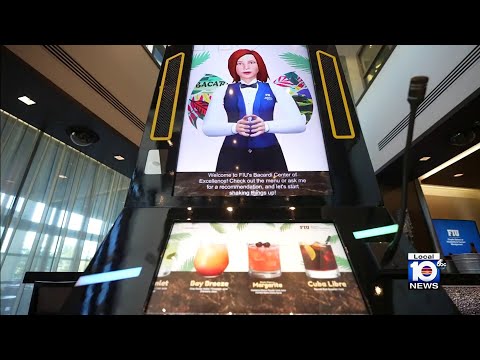 Meet FIU’s first-of-its-kind interactive robot bartender