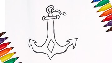 How To Draw An Anchor Step By Step| #drawing #easy #how #simple