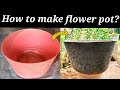 Creative from cement | Idea of making beautiful flower pots from cement