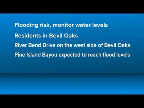 Officials warn of rising water levels along Pine Island Bayou