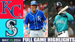Kansas City Royals Vs. Seattle Mariners (05.15.24) GAME Hightlights | 2024 MLB Season