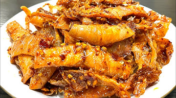 KHÔ MỰC RIM NƯỚC MẮM ỚT TỎI - Cách làm khô mực rim nước mắm ớt tỏi cay cay ngòn ngọt | Bếp nhà Chút