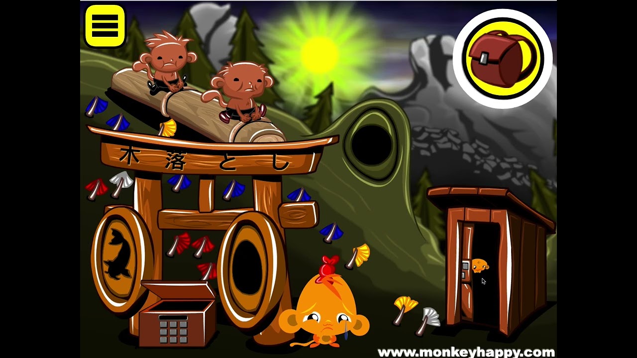 Monkey GO Happy Stage 116 - Monkey Onbashira Festival in Nagano Prefecture Japan Theme