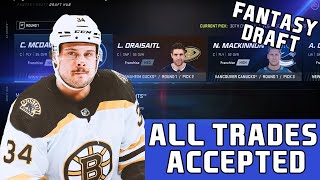 Accepting ALL Trades NHL 21 Franchise Challenge &quot;FANTASY DRAFT!&quot;