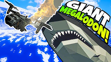 Escaping a GIANT MEGALODON in Stormworks!?