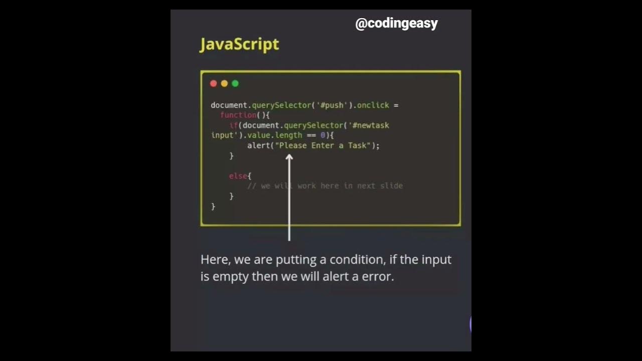 Learn to Create Javascript Todo List #javascript #coding #knowledge ...