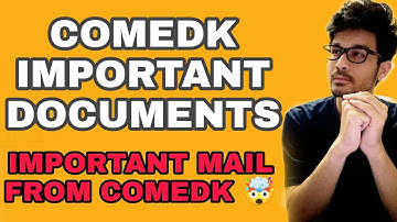 COMEDK CONFUSION EXPLAINED ALL || WHAT ARE IMPORTANT DOCUMENT||ALL IMPORTANT DETAILS ||