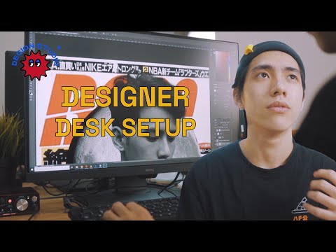 Setup máy tính của Designer cùng màn hình PD2700U 4K